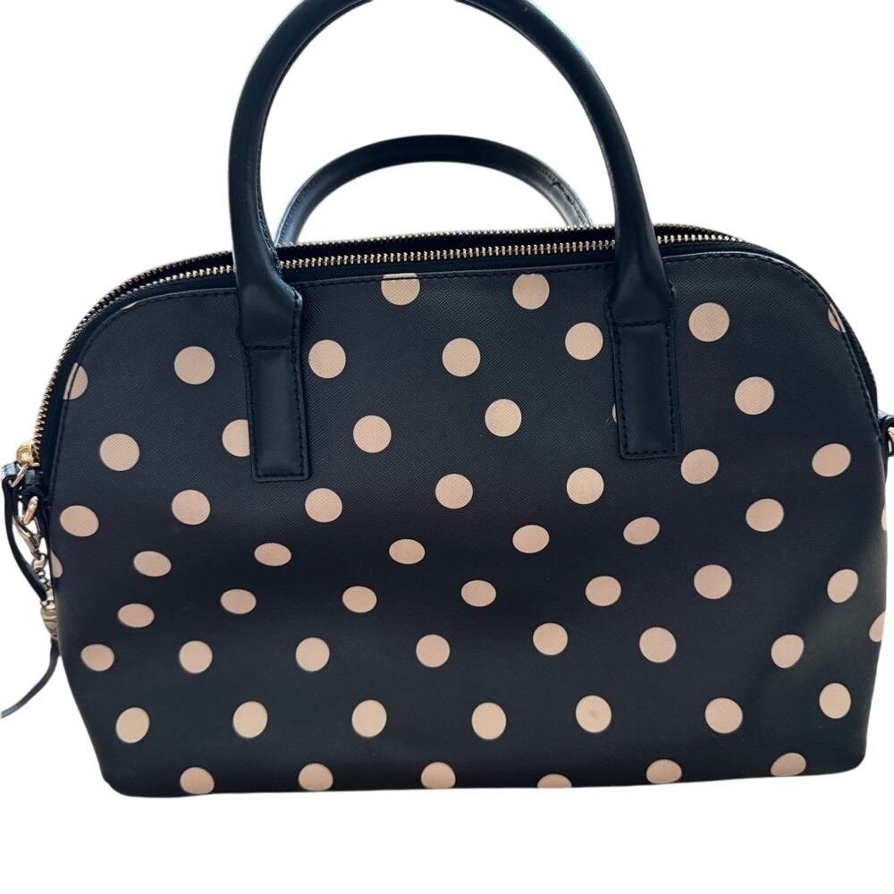 Kate Spade Handle‎ Bag, Black White Polka Dot - Picture 6 of 16